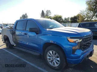 2022 Chevrolet Silverado 1500 Custom with VIN 3GCPABEK8NG556562, listed as a Copart auction lot 79316624 with 59,196 mi miles and Salvage Title. Bid and sale history available at DreamBid. Image 4.