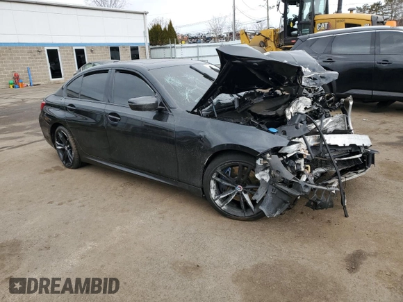 2020 BMW 3 Series M340i xDrive with VIN WBA5U9C01LFH09435, listed as a Copart auction lot 47883435 with Not Provided miles and Salvage Title. Bid and sale history available at DreamBid. Image 4.