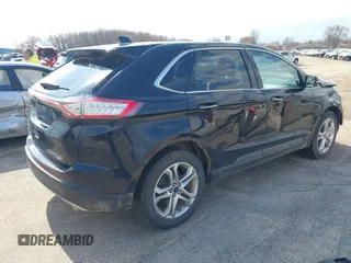 2017 Ford Edge Titanium with VIN 2FMPK4K99HBB57818, listed as a IAAI auction lot 42072809 with 113,124 mi miles. Bid and sale history available at carsss.com. Image 4.