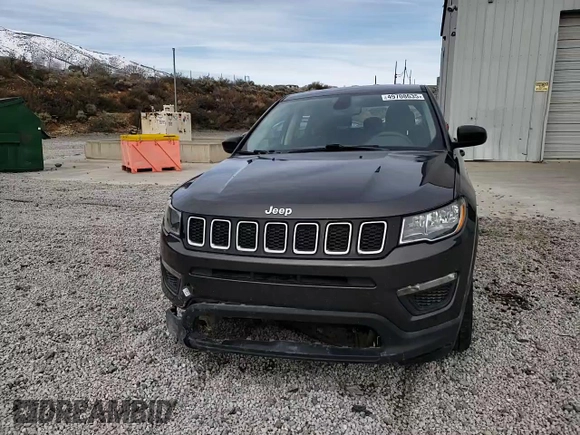 2021 Jeep Compass Sport with VIN 3C4NJDAB2MT516752, listed as a Copart auction lot 49708635 with 58,970 mi miles and Salvage Title. Bid and sale history available at DreamBid. Image 12.