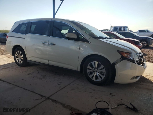 2016 Honda Odyssey EX-L with VIN 5FNRL5H68GB022747, listed as a Copart auction lot 50106845 with 106,953 mi miles and Salvage Title. Bid and sale history available at carsss.com. Image 4.