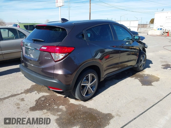 2021 Honda HR-V EX with VIN 3CZRU6H59MM749827, listed as a IAAI auction lot 41474907 with 45,356 mi miles. Bid and sale history available at carsss.com. Image 4.