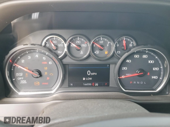 2019 Chevrolet Silverado 1500 LT with VIN 3GCPYDEK9KG115624, listed as a Copart auction lot 55501285 with 166,550 mi miles and Clean Title. Bid and sale history available at carsss.com. Image 9.