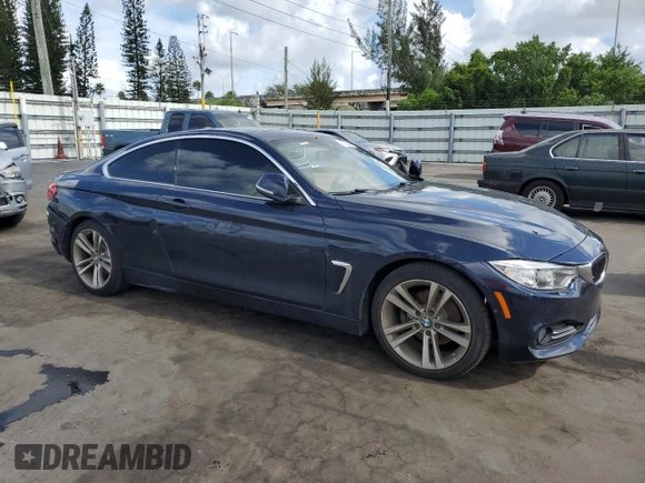 2016 BMW 4 Series 428i with VIN WBA3N7C50GK227232, listed as a Copart auction lot 61255145 with 86,667 mi miles and Salvage title. Bid and sale history available at DreamBid. Image 4.