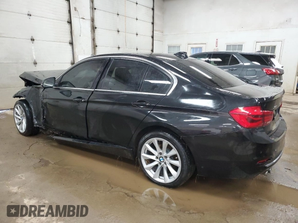 2017 BMW 3 Series 330i xDrive with VIN WBA8D9G3XHNU65814, listed as a Copart auction lot 87480984 with 60,195 mi miles and Salvage title. Bid and sale history available at DreamBid. Image 2.