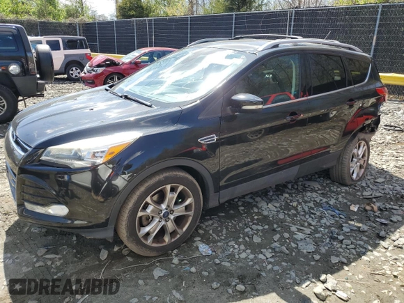 2015 Ford Escape Titanium with VIN 1FMCU9J9XFUB11123, listed as a Copart auction lot 52191015 with 77,541 mi miles and Salvage Title. Bid and sale history available at carsss.com. Image 1.