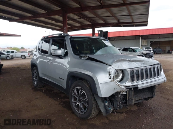2015 Jeep Renegade Limited with VIN ZACCJADT5FPC38577, listed as a IAAI auction lot 42190585 with 116,883 mi miles and . Bid and sale history available at DreamBid. Image 1.
