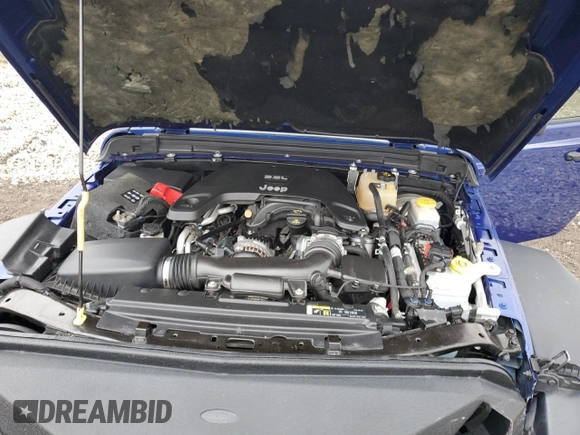 2018 Jeep Wrangler Sport with VIN 1C4GJXAG6JW291330, listed as a Copart auction lot 80825624 with 76,953 mi miles and Salvage Title. Bid and sale history available at carsss.com. Image 13.