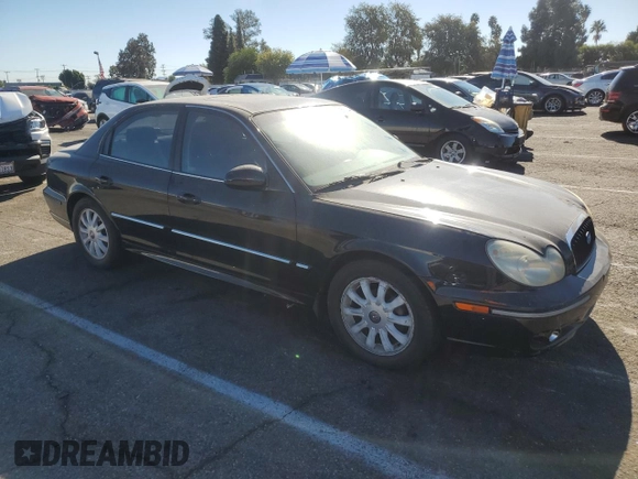 2002 Hyundai Sonata GLS with VIN KMHWF35H92A641858, listed as a Copart auction lot 80581244 with 124,020 mi miles and Clean Title. Bid and sale history available at carsss.com. Image 4.