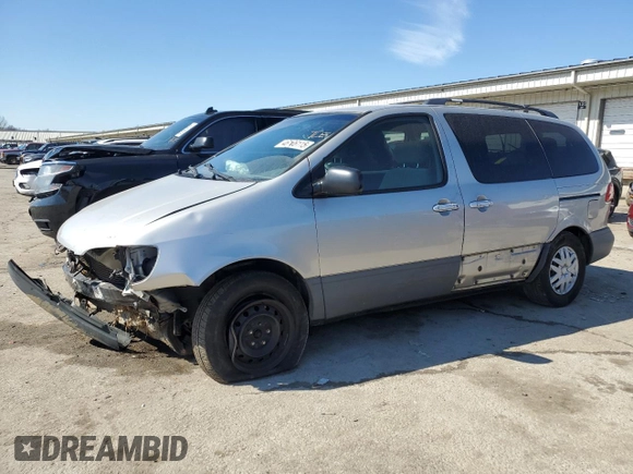 2002 Toyota Sienna CE with VIN 4T3ZF19C32U414347, listed as a Copart auction lot 46106115 with 268,713 mi miles and Salvage Title. Bid and sale history available at carsss.com. Image 1.