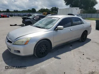 2007 Honda Accord LX с VIN 3HGCM56487G701496, выставлен на аукционе Copart как лот 59537195 с пробегом 287 299 миль миль и Списание • Salvage title. История ставок и продаж доступна на DreamBid. Изображение 1.