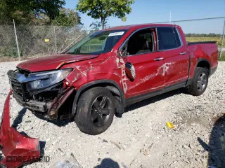 2021 Honda Ridgeline RTL-E with VIN 5FPYK3F79MB011161, listed as a Copart auction lot 67878013 with 0 mi miles and Salvage Title. Bid and sale history available at carsss.com. Image 1.