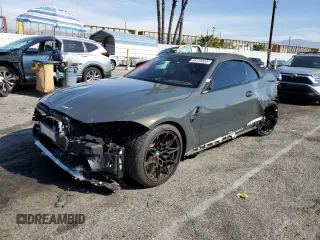 2025 BMW M4 with VIN WBS43BA08SCS15493, listed as a Copart auction lot 45134955 with 2,446 mi miles and Salvage title. Bid and sale history available at DreamBid. Image 1.