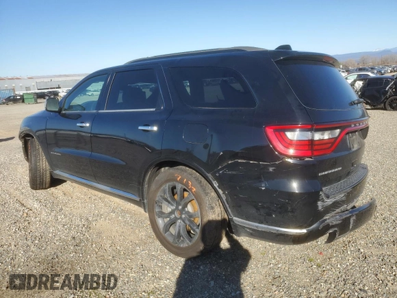2018 Dodge Durango Citadel with VIN 1C4RDHEGXJC175758, listed as a Copart auction lot 47409555 with 95,540 mi miles and Salvage title. Bid and sale history available at DreamBid. Image 2.