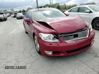2010 Lexus LS 460 with VIN JTHBL5EF9A5096918, listed as a Copart auction lot 52979705 with 111,693 mi miles and Salvage title. Bid and sale history available at DreamBid. Image 11.