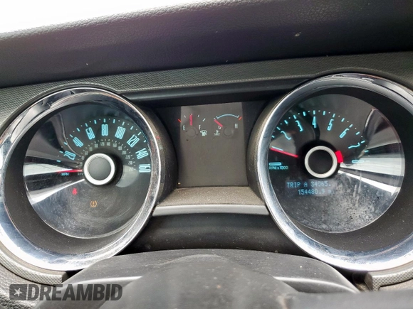 2014 Ford Mustang V6 with VIN 1ZVBP8AM7E5273383, listed as a Copart auction lot 58602265 with 154,480 mi miles and Salvage title. Bid and sale history available at DreamBid. Image 9.
