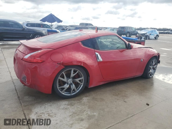 2014 Nissan 370Z Nismo with VIN JN1AZ4EH8EM633462, listed as a Copart auction lot 43250905 with Not Provided miles and Salvage Title. Bid and sale history available at DreamBid. Image 3.