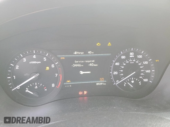 2018 Genesis G80 Sport with VIN KMHGN4JB1JU233446, listed as a Copart auction lot 44555625 with 89,291 mi miles and Salvage title. Bid and sale history available at DreamBid. Image 9.
