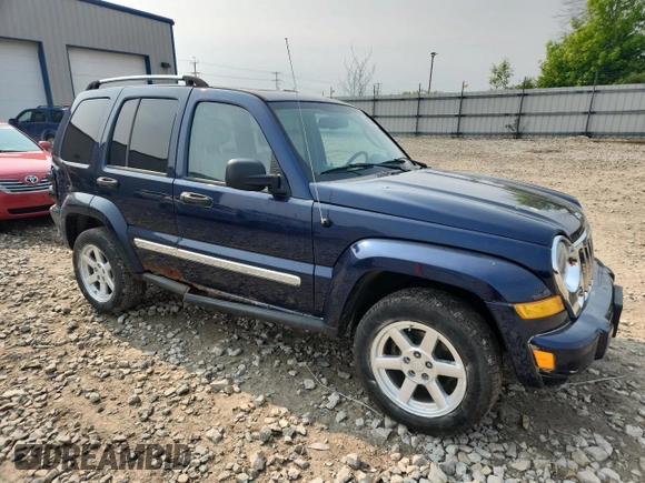 2006 Jeep Liberty Limited with VIN 1J4GL58K16W163927, listed as a Copart auction lot 58966875 with 209,675 mi miles and Clean title. Bid and sale history available at DreamBid. Image 4.