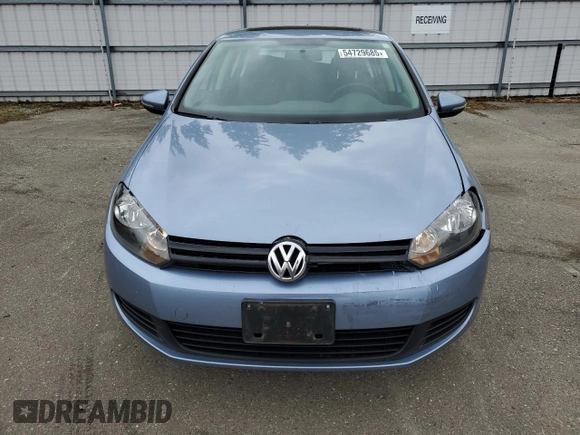 2012 Volkswagen Golf with VIN WVWDB7AJ6CW015289, listed as a Copart auction lot 54729685 with 77,008 mi miles and Salvage Title. Bid and sale history available at DreamBid. Image 5.