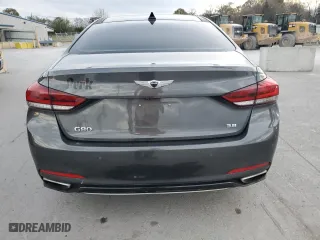 2018 Genesis G80 3.8L with VIN KMHGN4JE3JU242708, listed as a Copart auction lot 79191644 with 89,253 mi miles and Salvage Title. Bid and sale history available at carsss.com. Image 6.