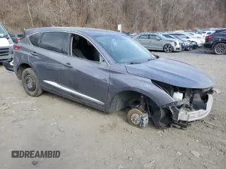2021 Acura RDX w/Technology Package with VIN 5J8TC2H57ML038587, listed as a Copart auction lot 46600414 with 0 mi miles and Salvage Title. Bid and sale history available at carsss.com. Image 4.
