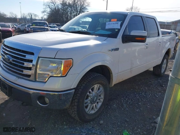 2013 Ford F-150 XL with VIN 1FTFW1EFXDKD23784, listed as a IAAI auction lot 41276281 with 224,847 mi miles. Bid and sale history available at carsss.com. Image 2.