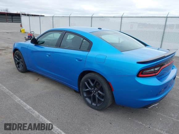 2019 Dodge Charger SXT with VIN 2C3CDXBG2KH588135, listed as a IAAI auction lot 41923629 with 42,985 mi miles. Bid and sale history available at carsss.com. Image 3.