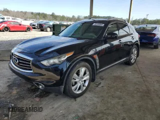 2012 Infiniti FX35 with VIN JN8AS1MUXCM121539, listed as a Copart auction lot 45199805 with 0 mi miles and Salvage Title. Bid and sale history available at carsss.com. Image 1.