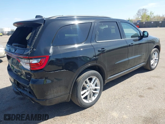 2024 Dodge Durango GT with VIN 1C4RDJDG9RC207328, listed as a IAAI auction lot 42019026 with 28,350 mi miles and . Bid and sale history available at carsss.com. Image 4.