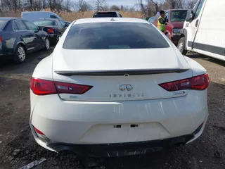 2018 Infiniti Q60 RED SPORT 400 with VIN JN1FV7EL6JM630898, listed as a IAAI auction lot 41628560 with 57,224 mi miles. Bid and sale history available at carsss.com. Image 16.