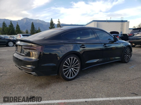 2023 Audi A5 Sportback Premium Plus with VIN WAUCBCF56PA004700, listed as a Copart auction lot 40617004 with 17,053 mi miles. Bid and sale history available at carsss.com. Image 3.