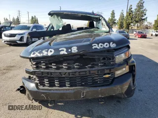 2021 Chevrolet Silverado 1500 Custom with VIN 1GCRWBEH2MZ192006, listed as a Copart auction lot 45451075 with Not Provided miles and Salvage Title. Bid and sale history available at DreamBid. Image 5.