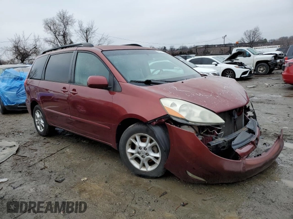 2006 Toyota Sienna XLE with VIN 5TDZA22C26S534176, listed as a Copart auction lot 42629215 with 180,828 mi miles and Salvage Title. Bid and sale history available at carsss.com. Image 4.