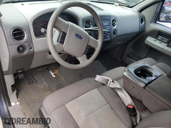 2006 Ford F-150 XL with VIN 1FTPX12V96FB80299, listed as a Copart auction lot 85090734 with 0 mi miles and Salvage Title. Bid and sale history available at carsss.com. Image 8.