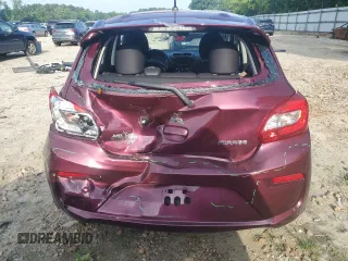 2019 Mitsubishi Mirage GT with VIN ML32A5HJ7KH009916, listed as a Copart auction lot 65258104 with 42,777 mi miles and Salvage title. Bid and sale history available at DreamBid. Image 6.