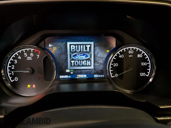 2022 Ford F-150 XL with VIN 1FTEW1EP1NKE80383, listed as a Copart auction lot 48172855 with 109,499 mi miles and Salvage Title. Bid and sale history available at DreamBid. Image 9.