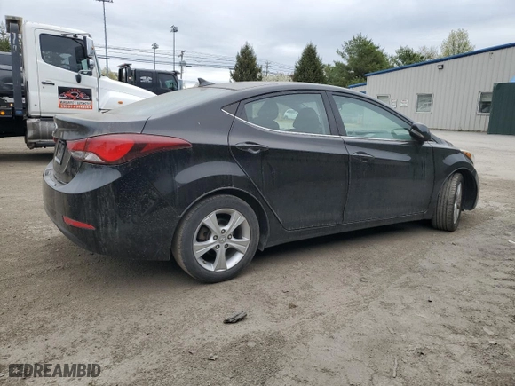 2016 Hyundai Elantra Value Edition with VIN KMHDH4AE7GU474909, listed as a Copart auction lot 53923735 with 168,676 mi miles and Clean Title. Bid and sale history available at carsss.com. Image 3.
