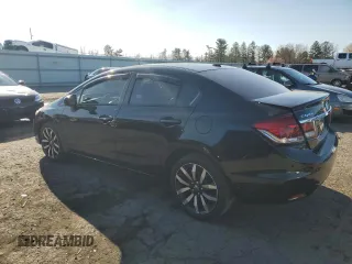2015 Honda Civic EX-L with VIN 19XFB2F94FE214043, listed as a Copart auction lot 53528065 with 120,000 mi miles and Salvage Title. Bid and sale history available at carsss.com. Image 2.