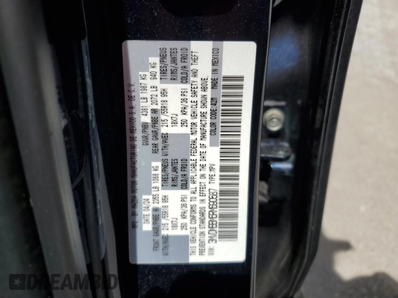 2024 Mazda CX-30 S Select Sport z VIN 3MVDMBBM6RM690587, wystawiony jako Copart lot #65265865 z przebiegiem 17 713 mil mil oraz Szkoda całkowita • Salvage title. Historia ofert i sprzedaży dostępna na DreamBid. Obrazek 14.
