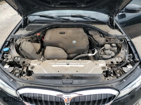 2021 BMW 3 Series 330i xDrive with VIN 3MW5R7J08M8B50434, listed as a Copart auction lot 55814435 with 56,824 mi miles and Salvage title. Bid and sale history available at DreamBid. Image 11.
