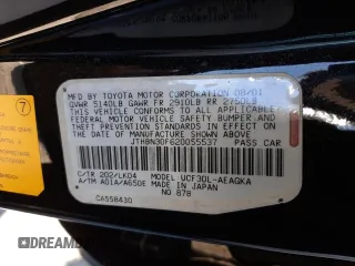 2002 Lexus LS 430 z VIN JTHBN30F620055537, wystawiony jako Copart lot #34061502 z przebiegiem 180 096 mil mil oraz Nie do naprawy • Non repairable. Historia ofert i sprzedaży dostępna na DreamBid. Obrazek 10.