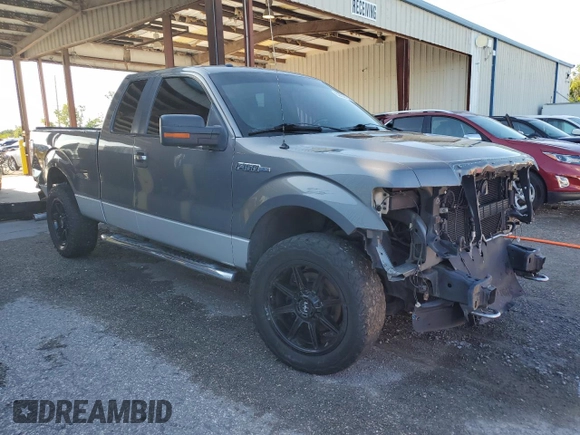 2014 Ford F-150 XL with VIN 1FTFX1EF9EFB27276, listed as a Copart auction lot 60633735 with 131,693 mi miles and Salvage title. Bid and sale history available at DreamBid. Image 4.