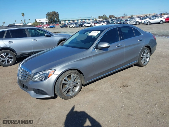 2015 Mercedes-Benz C-Class C 300 with VIN 55SWF4JB7FU049897, listed as a IAAI auction lot 41795671 with 137,194 mi miles. Bid and sale history available at carsss.com. Image 17.