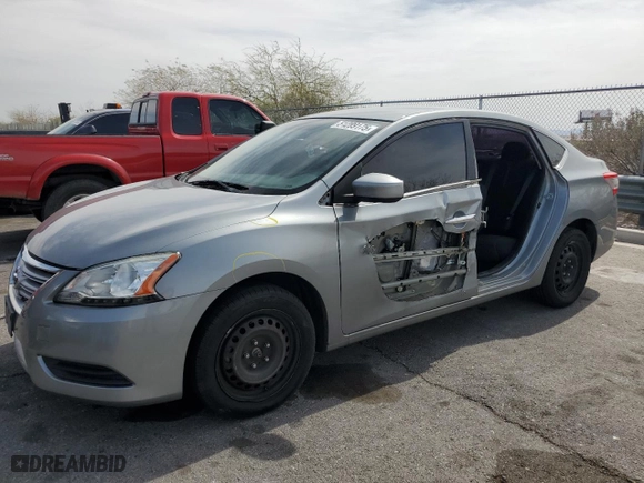 2014 Nissan Sentra SV with VIN 3N1AB7AP5EY321146, listed as a Copart auction lot 51289175 with 128,107 mi miles and Salvage Title. Bid and sale history available at carsss.com. Image 1.