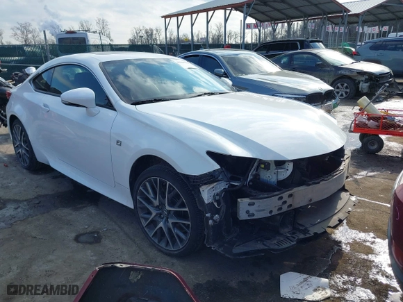 2016 Lexus RC 300 with VIN JTHSM5BC4G5000726, listed as a IAAI auction lot 41368650 with NaN miles. Bid and sale history available at carsss.com. Image 1.