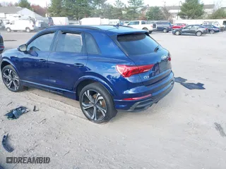 2024 Audi Q3 S line Premium Plus with VIN WA1EECF39R1107267, listed as a IAAI auction lot 40791219 with 26,658 mi miles. Bid and sale history available at carsss.com. Image 3.