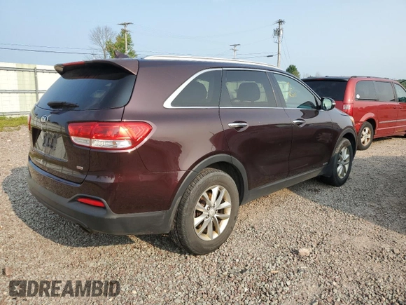 2016 Kia Sorento LX with VIN 5XYPGDA34GG020508, listed as a Copart auction lot 67362184 with 165,795 mi miles and Non Repairable. Bid and sale history available at carsss.com. Image 3.