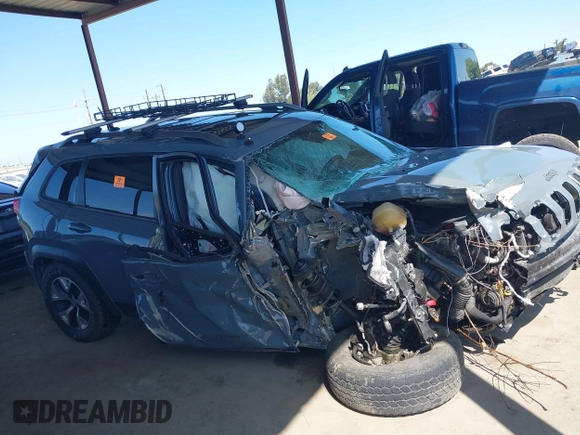 2014 Jeep Cherokee Trailhawk with VIN 1C4PJMBS5EW134900, listed as a IAAI auction lot 41997316 with 96,445 mi miles. Bid and sale history available at carsss.com. Image 13.