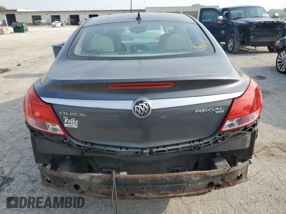 2011 Buick Regal CXL RL1 with VIN W04GN5EC2B1004266, listed as a Copart auction lot 60624725 with 139,906 mi miles and Salvage title. Bid and sale history available at DreamBid. Image 6.